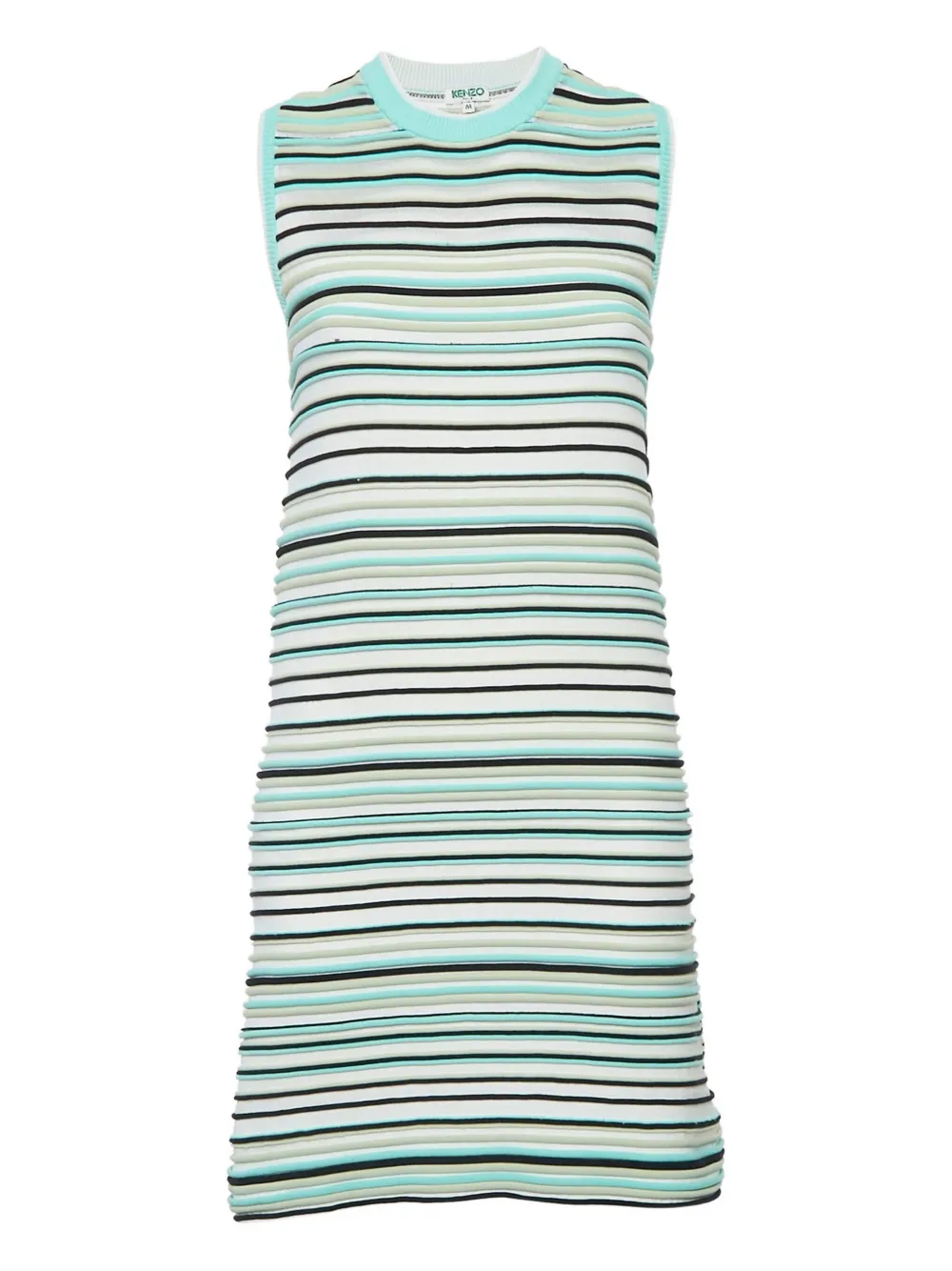 Kenzo Pre-Owned 2023 striped sleeveless mini dress | Green | Image 1