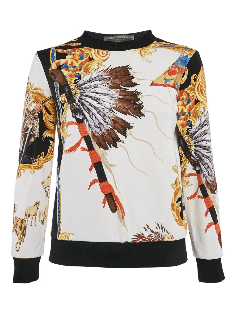 Versace Pre-Owned cotton sweatshirt | Multicolour | Image 1