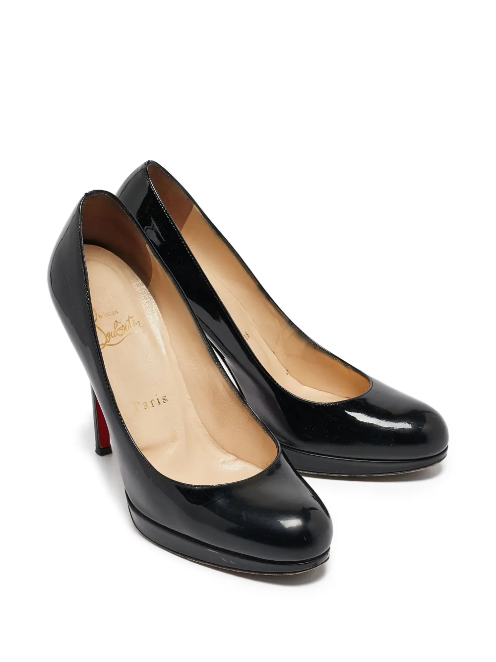 Christian Louboutin Pre-Owned Lakleren pumps - Zwart