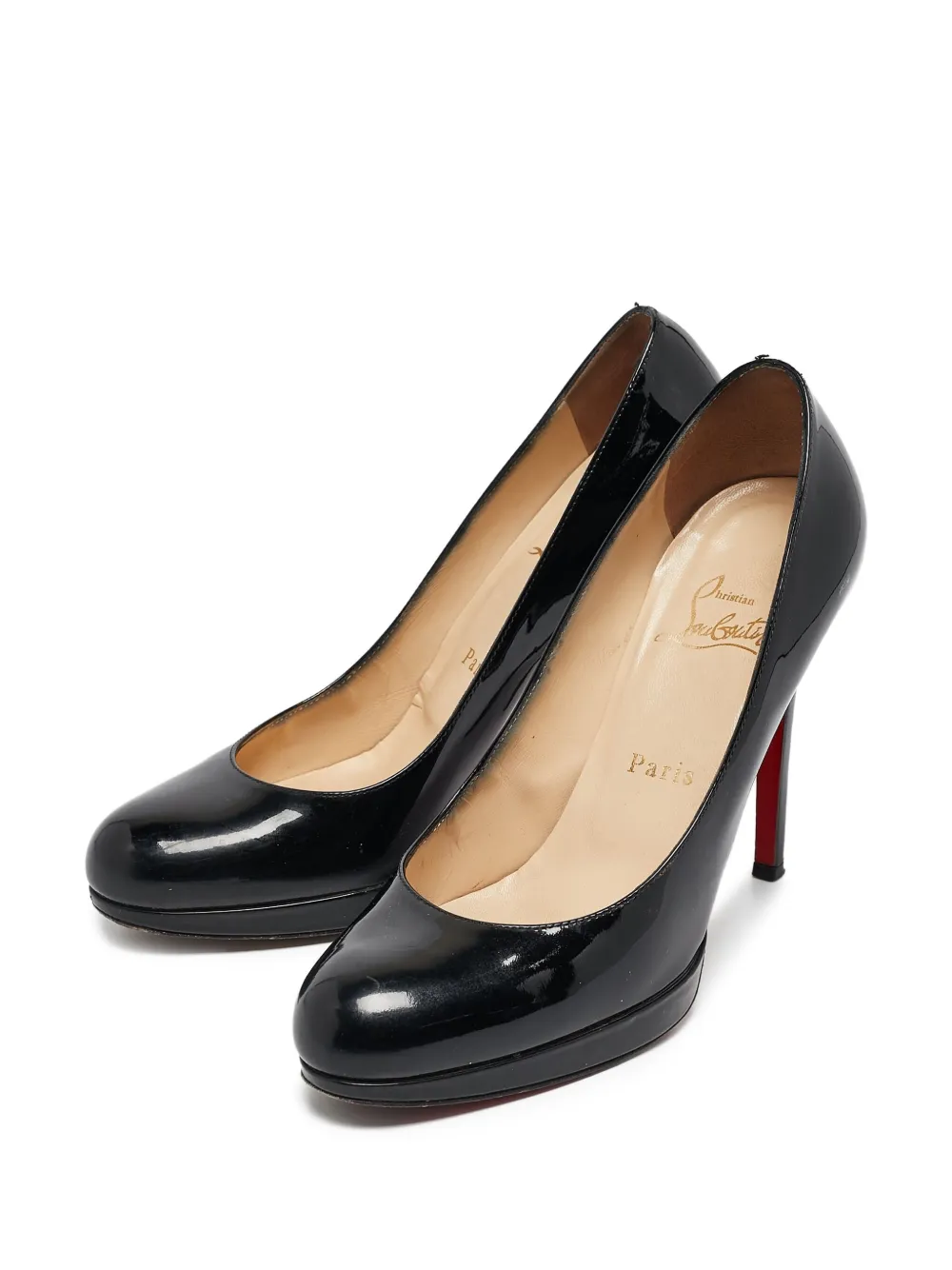 Christian Louboutin Pre-Owned エナメルレザー パンプス - ブラック Christian Louboutin Pre-Owned エナメルレザー パンプス - ブラック