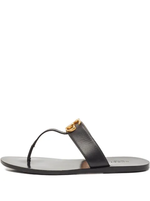 Gucci Pre-Owned GG-emblem flat sandals