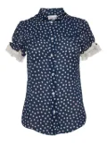 Valentino Pre-Owned polka-dot print shirt - Blue