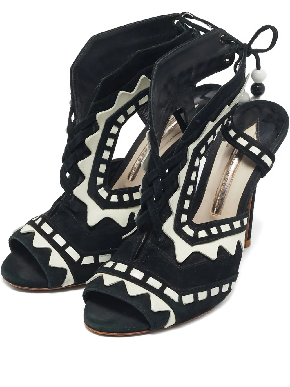 Pre-owned Sophia Webster Cut-out Lace Sandals