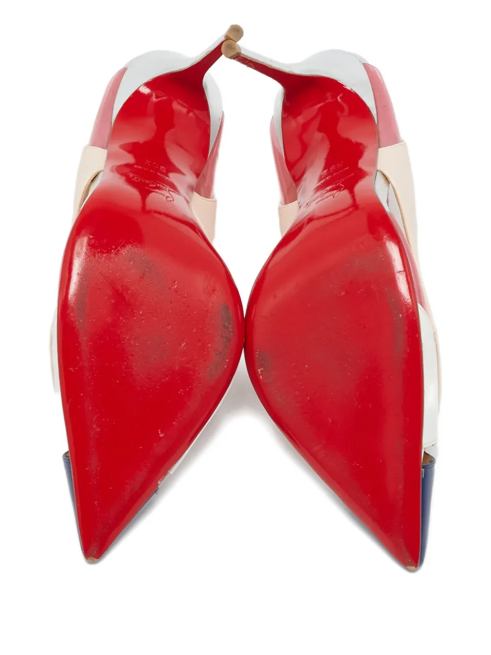 Pre-owned Christian Louboutin Pointed-toe Slingback Sandals