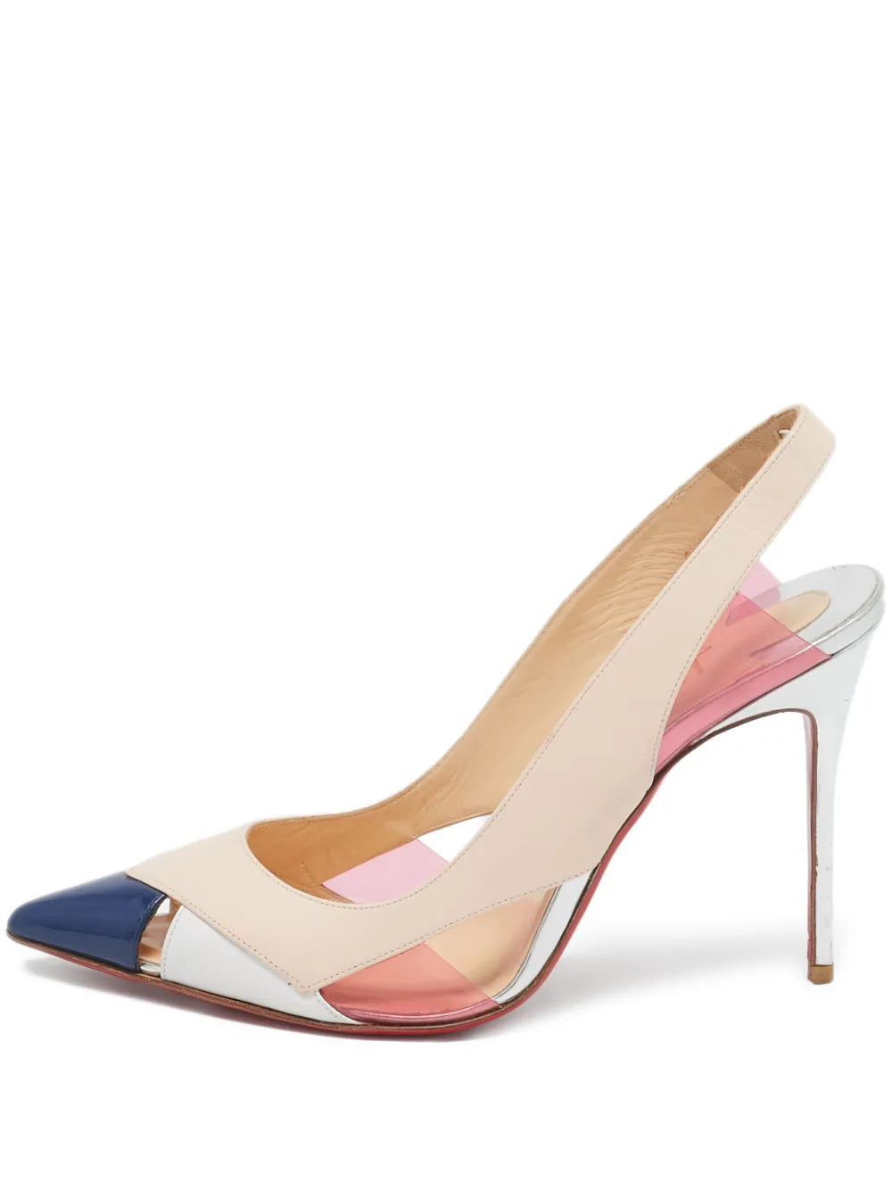 Pre-owned Christian Louboutin Pointed-toe Slingback Sandals