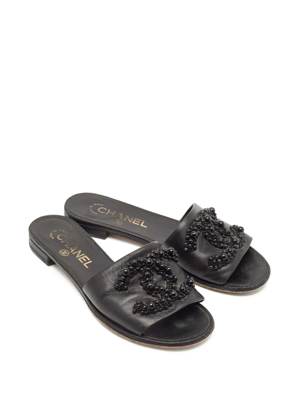CHANEL Pre-Owned CC-embellished sandals | Image 2