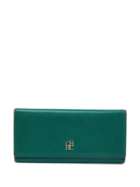 Carolina Herrera Vintage portefeuille pre-owned en cuir