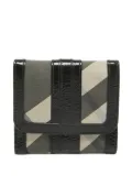 Burberry Pre-Owned patent leather check wallet - Black