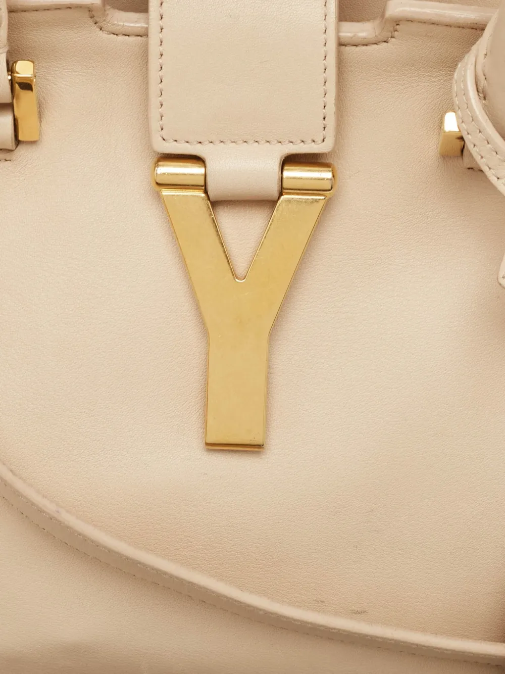 Pre-owned Saint Laurent Chyc Y-motif Leather Tote Bag