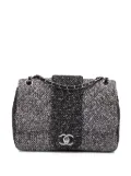 CHANEL Pre-Owned 2015-2016 Tweed and Sequin Elementary Chic Flap shoulder bag - Black