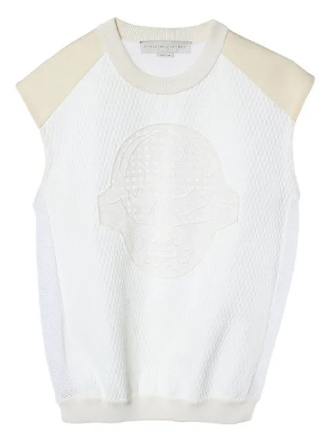 Stella McCartney Pre-Owned top de canalé bordado