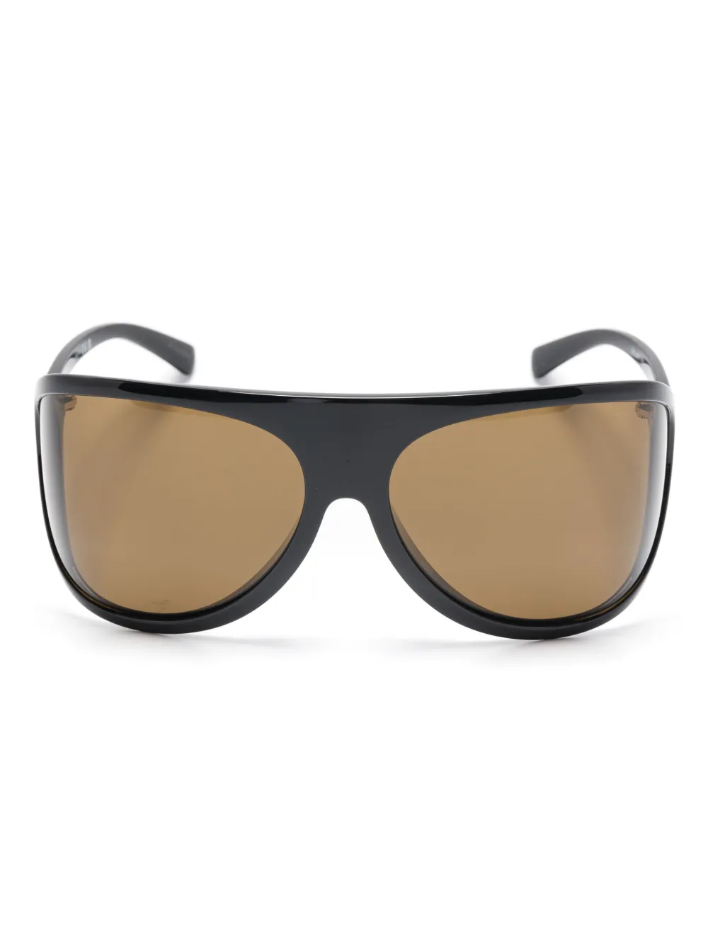 Miu Miu Eyewear shield-frame sunglasses | Black | Image 1