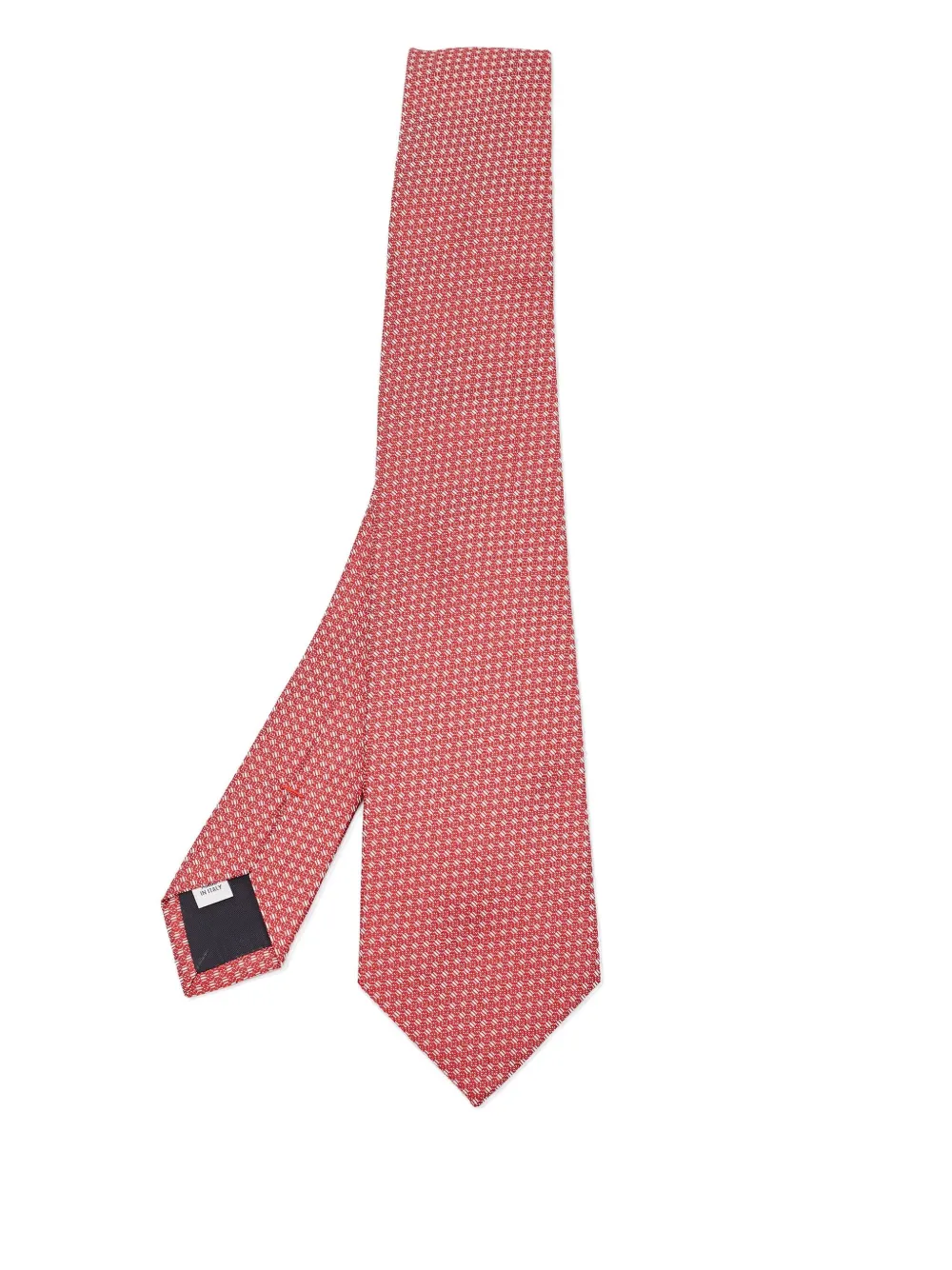 patterned-jacquard silk tie