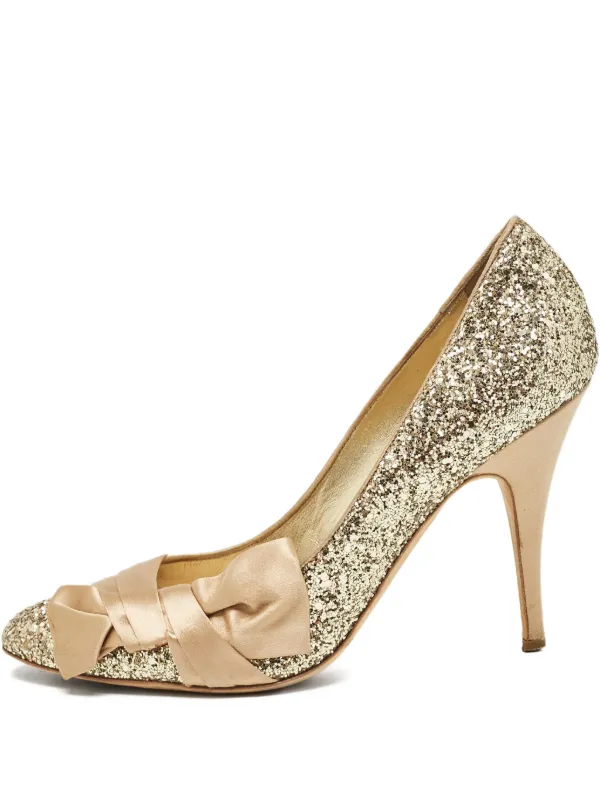 Giuseppe Zanotti Vintage プレオウンド 105mm グリッターパンプス