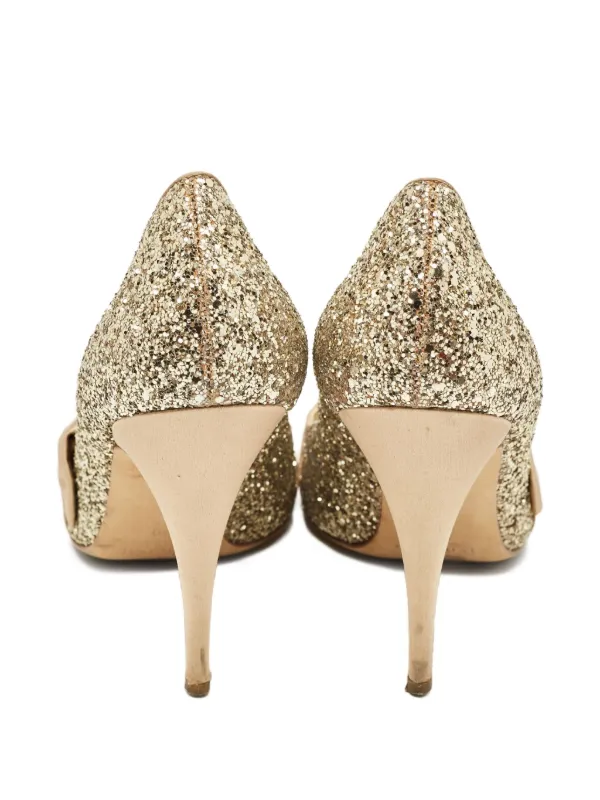 Giuseppe Zanotti Vintage プレオウンド 105mm グリッターパンプス