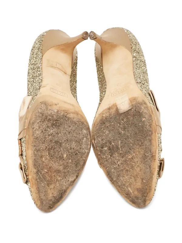 Giuseppe Zanotti Vintage プレオウンド 105mm グリッターパンプス