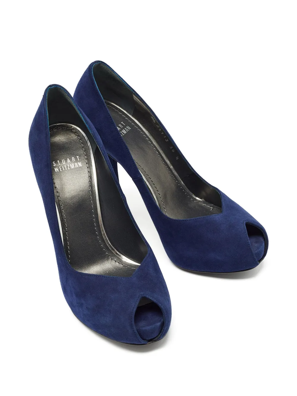Stuart Weitzman peep-toe suede heels | Image 2
