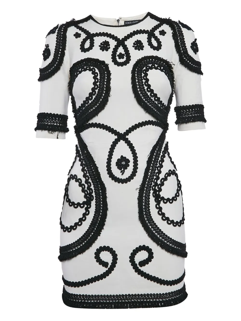 Dolce & Gabbana Pre-Owned floral-embroidered dress | White | Image 1