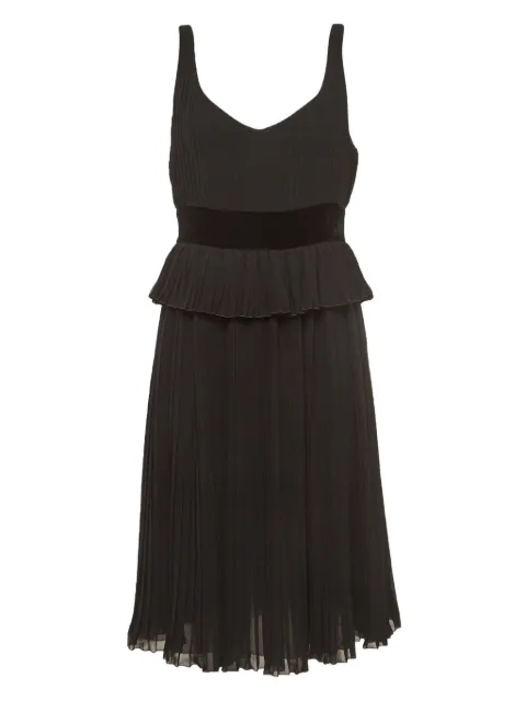 Emporio Armani Pre-Owned vestido midi con detalle de pliegues