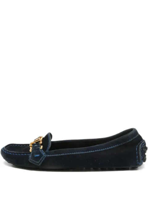Louis Vuitton Pre-Owned Oxford suede loafers