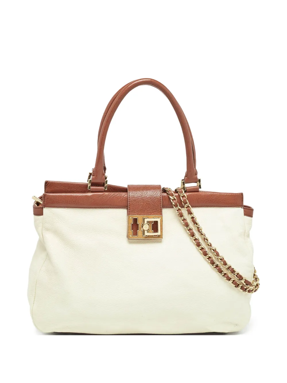 Tory Burch pre-owned chain-strap tote bag | Neutrals | Image 1