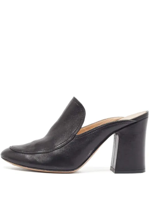 Gianvito Rossi pre-owned block-heel mules