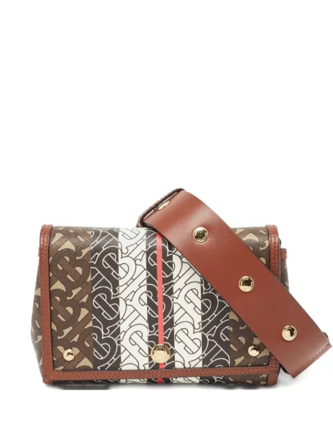 Burberry Pre-Owned TB-monogram stripe shoulder bag