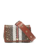 Burberry Pre-Owned TB-monogram stripe shoulder bag - Brown