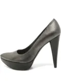 Stuart Weitzman pre-owned 130mm platform pointed toe pumps - Grey