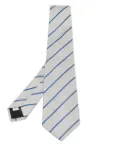 Valentino Garavani Pre-Owned striped tie - White