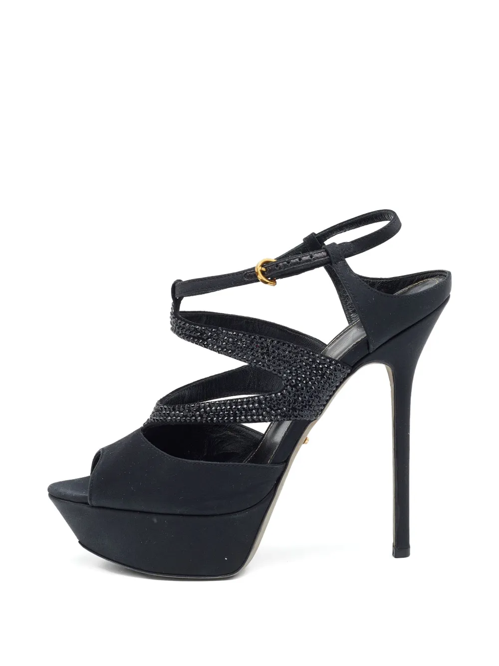 Sergio Rossi Vintage pre-owned 140mm embellished sandals | Black | Image 1