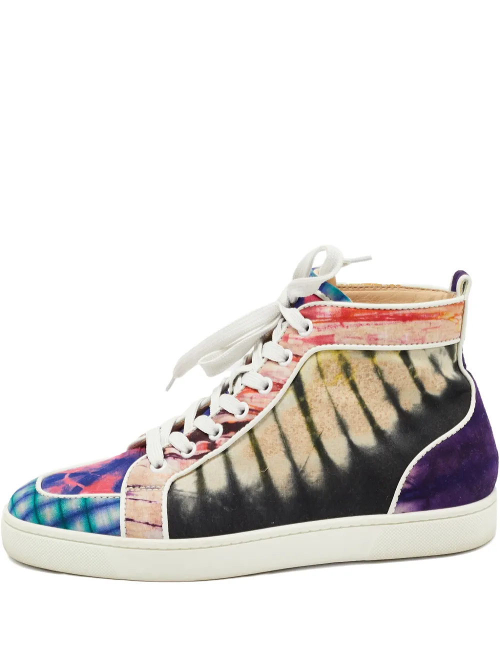 Christian Louboutin Pre-Owned タイダイ ハイカット スニーカー - ピンク Christian Louboutin Pre-Owned タイダイ ハイカット スニーカー - ピンク