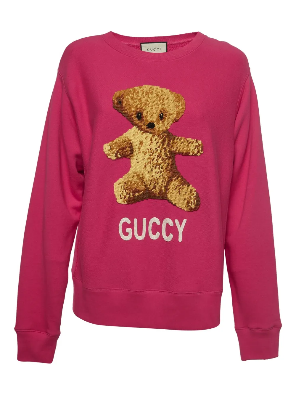 Gucci Pre-Owned teddy bear-motif sweatshirt | Pink | Image 1