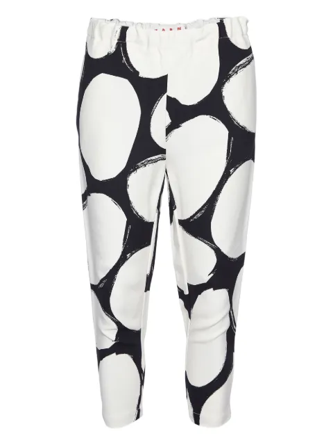 Marni Pre-Owned pantalones rectos con estampado abstracto