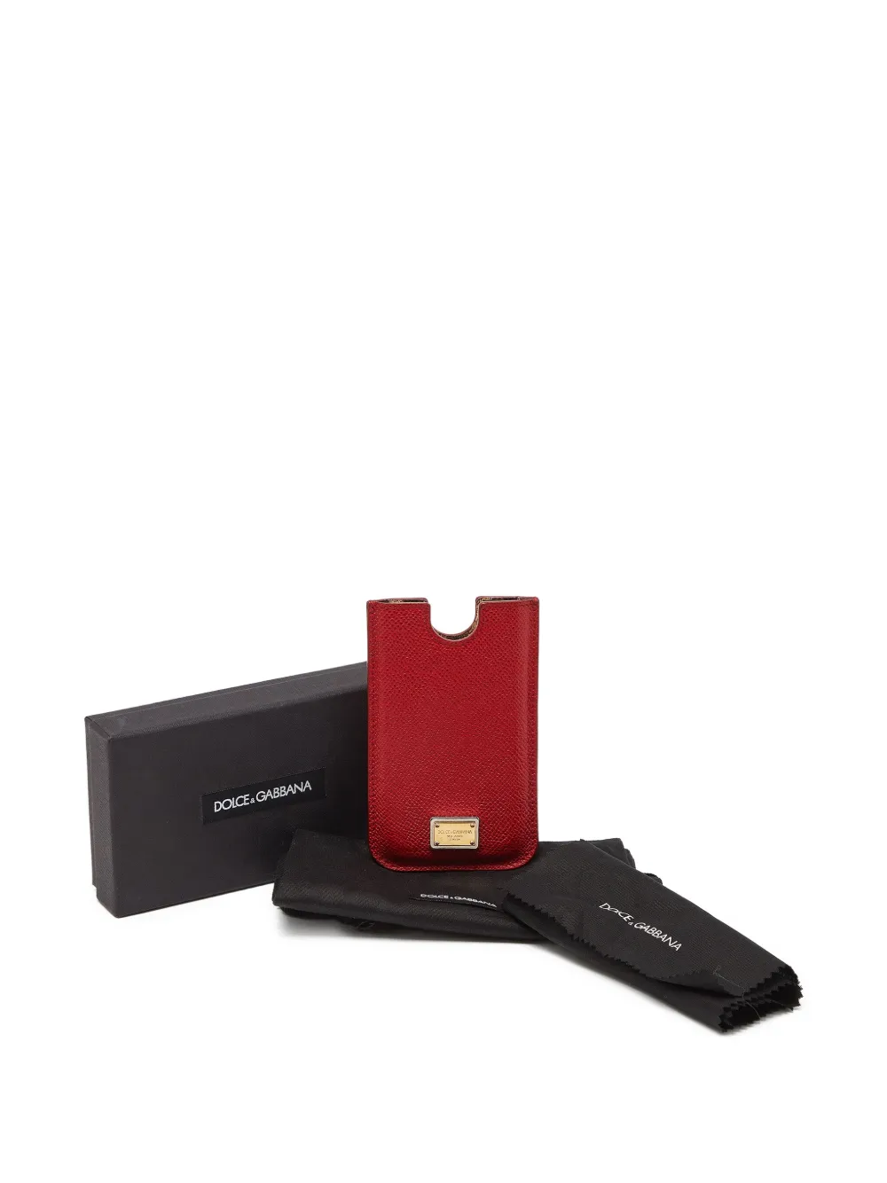 Dolce & Gabbana Pre-Owned Cover per smartphone in pelle con placca logo | Image 7