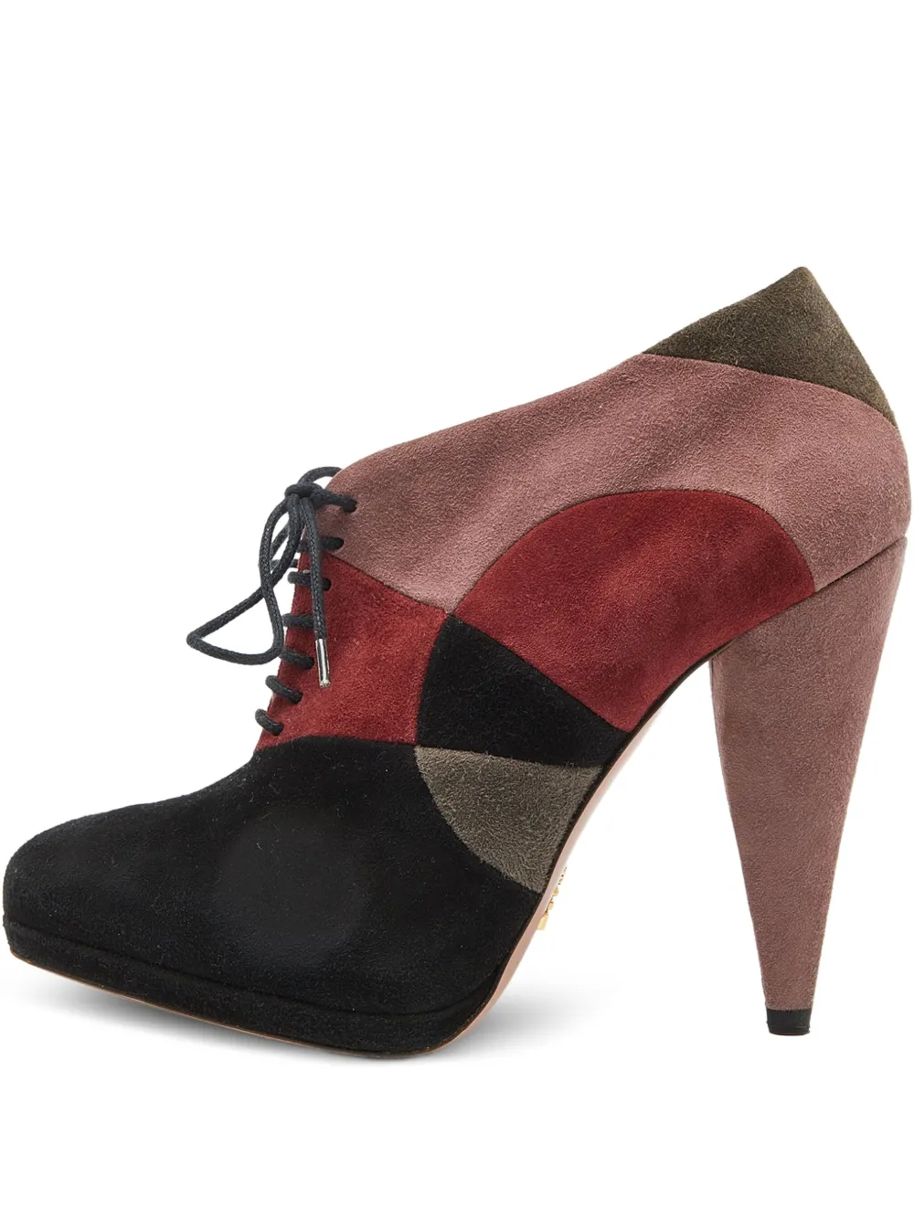 Prada Pre-Owned 120mm suede heeled boots | Black | Image 1