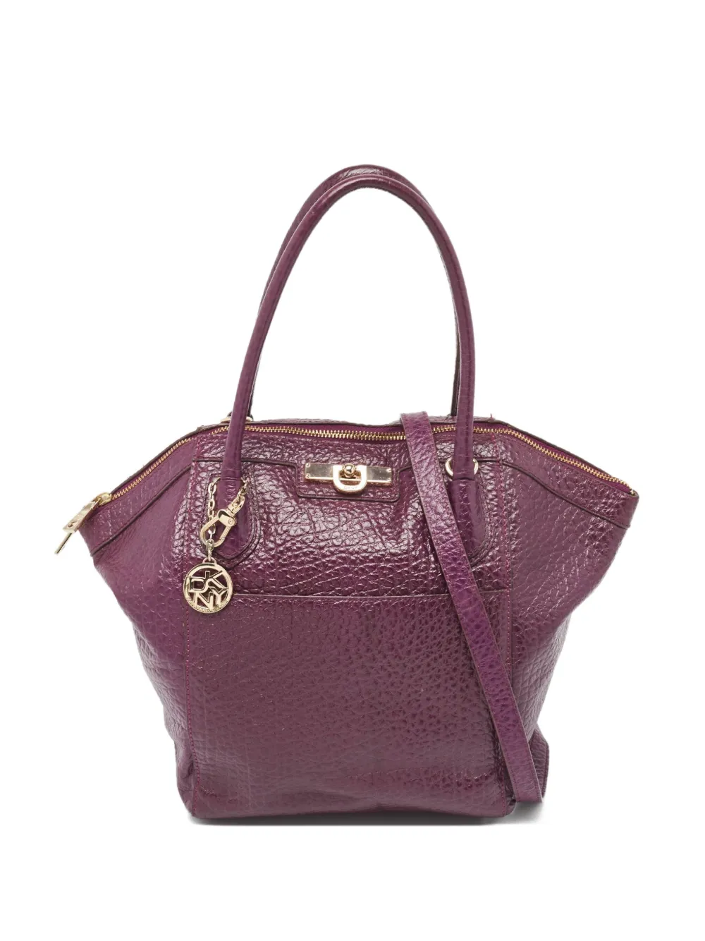 DKNY Vintage leather shoulder bag | Purple | Image 1