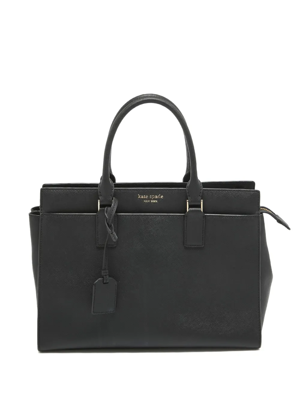 Kate Spade プレオウンド レザーハンドバッグ - ブラック Kate Spade プレオウンド レザーハンドバッグ - ブラック