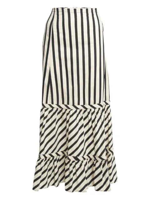 Sportmax Vintage pre-owned striped maxi skirt