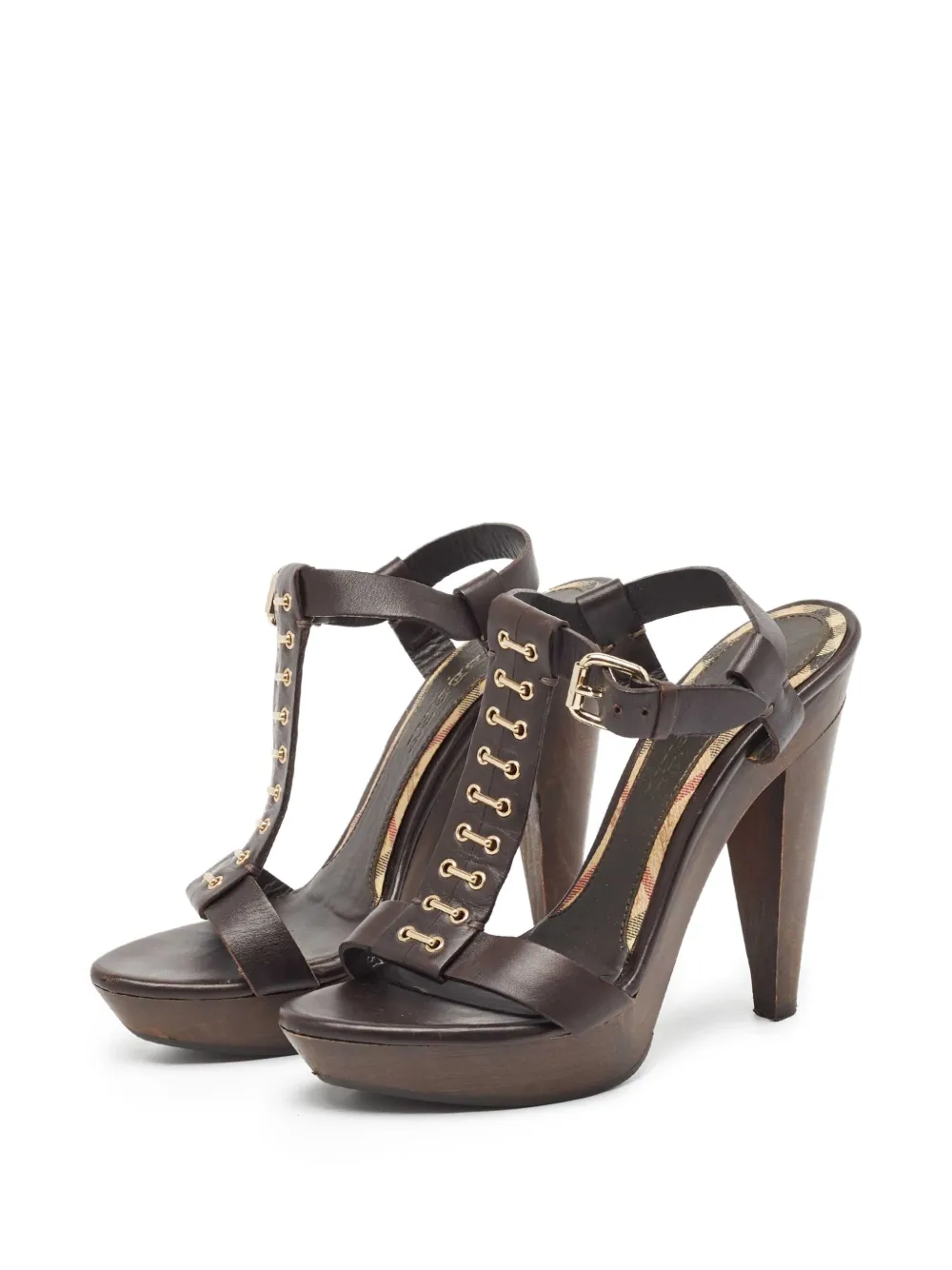 Burberry Pre-Owned 125mm T-strap sandals | Image 2