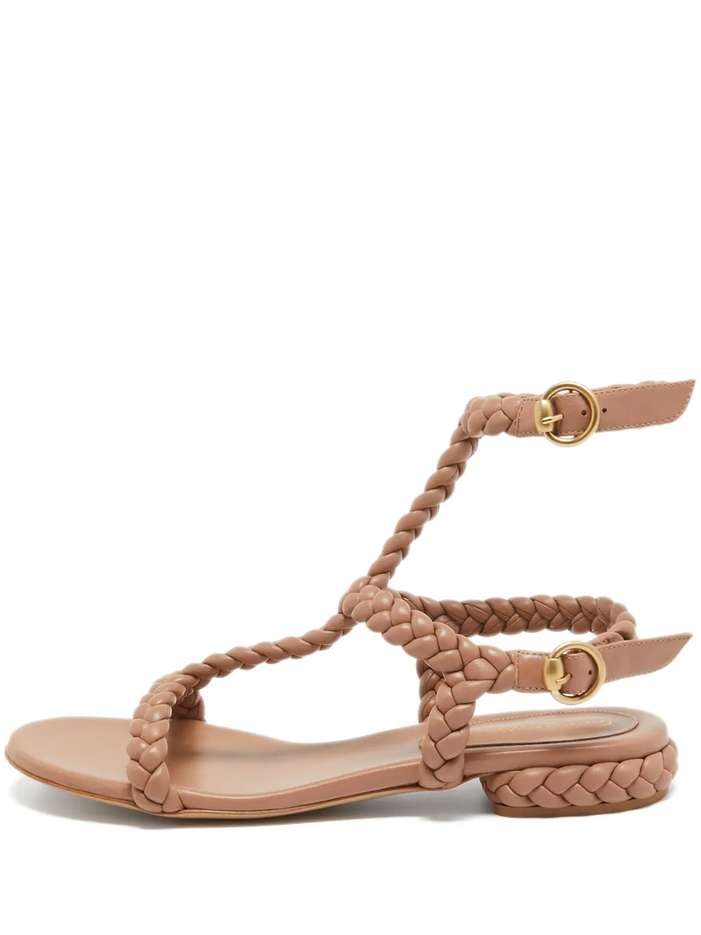 Pre-owned Gianvito Rossi  Sorrento Braided-strap Flat Sandals