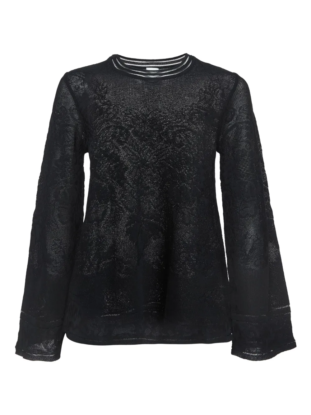 Missoni Pre-Owned lurex-detailing top | Black | Image 1