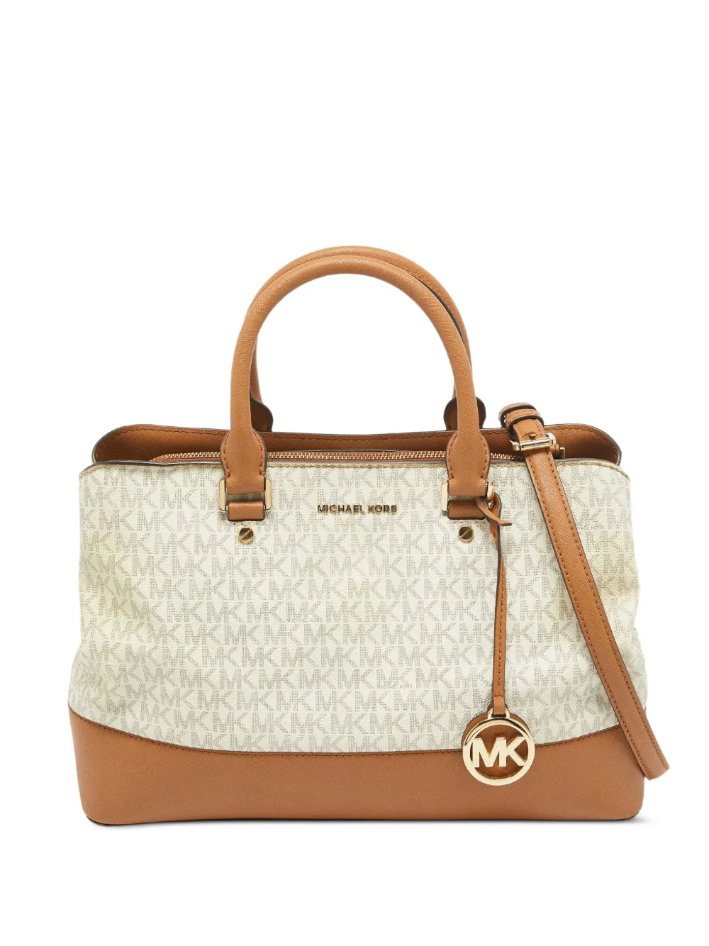 Michael Kors Vintage モノグラム ハンドバッグ - ホワイト Michael Kors Vintage モノグラム ハンドバッグ - ホワイト