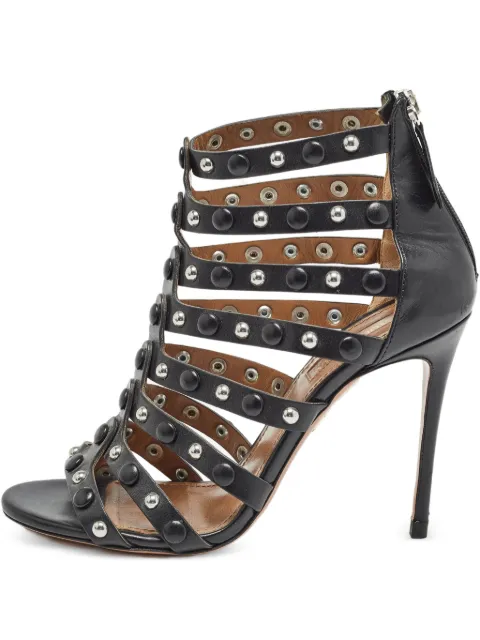 Aquazzura pre-owned 110mm studded strappy sandals