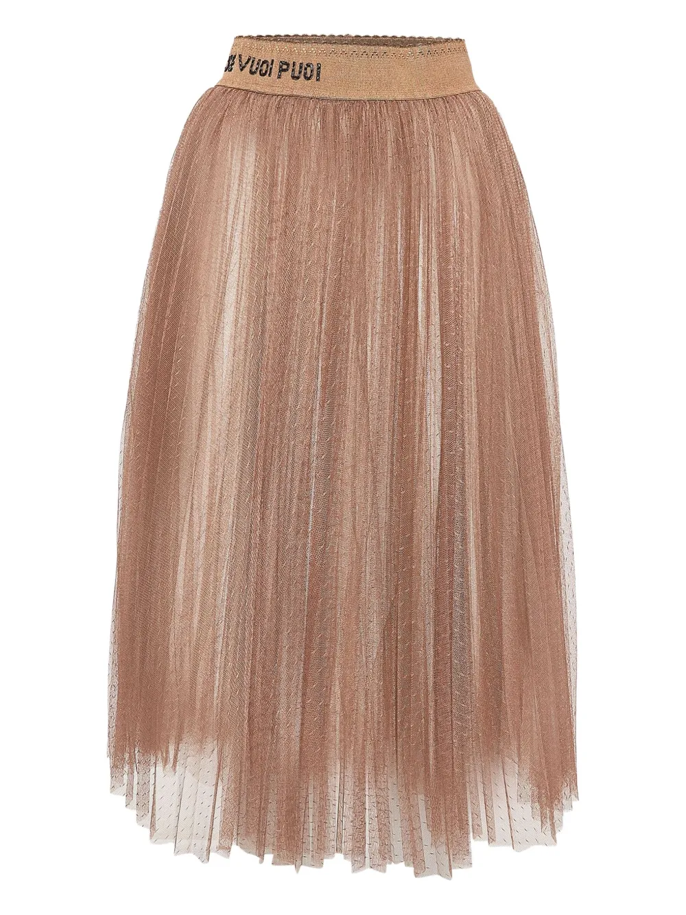 Elisabetta Franchi pre-owned tulle midi skirt | Brown | Image 1
