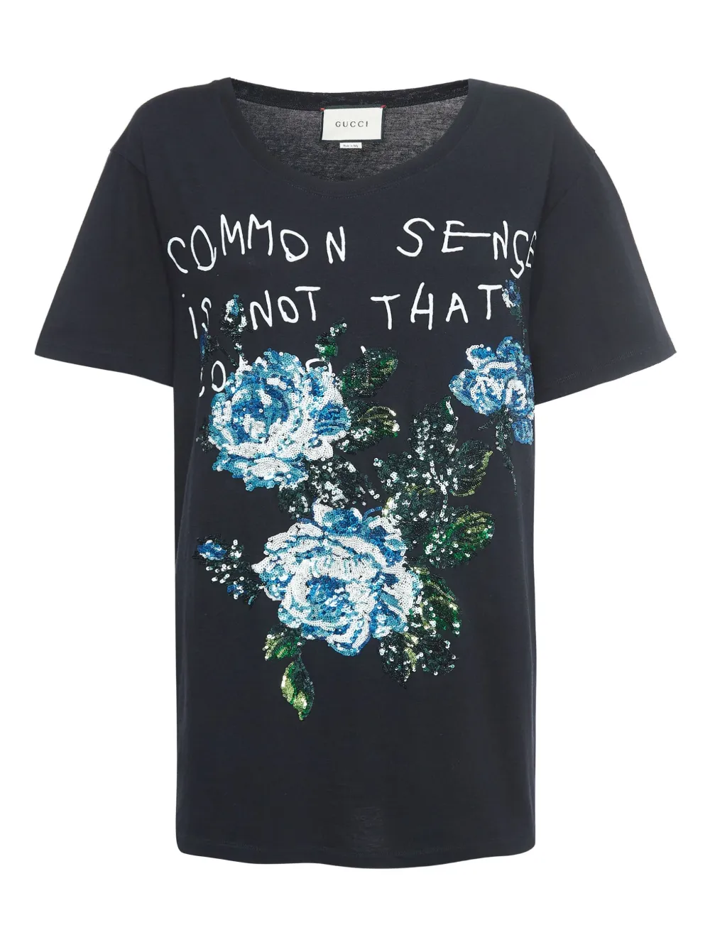 Gucci Pre-Owned x Coco Capitán sequin-embellished T-shirt | Black | Image 1