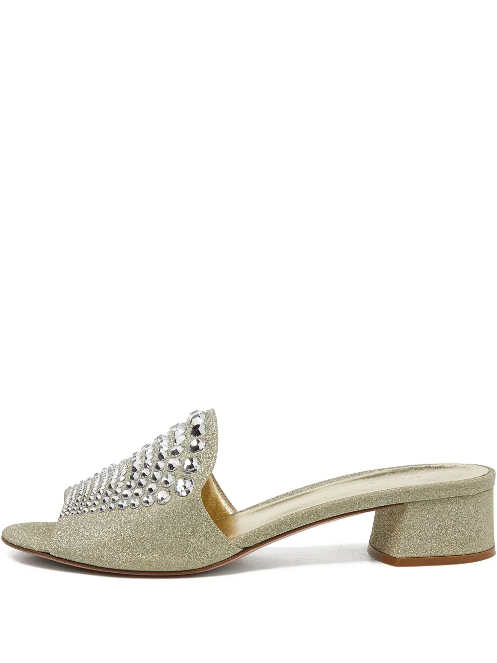 Le Silla pre-owned 45mm rhinestone-embellished sandals | Gold | Image 1