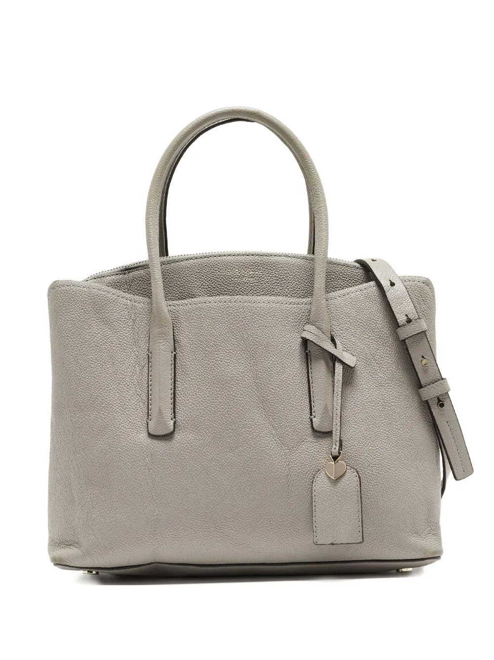 Kate Spade マルゴー ハートディテール レザーハンドバッグ - グレー Kate Spade マルゴー ハートディテール レザーハンドバッグ - グレー