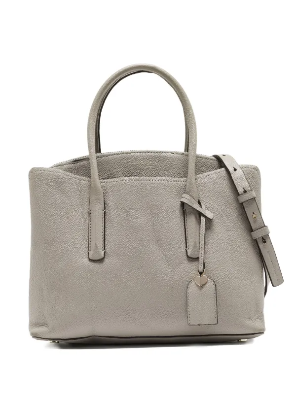 Kate Spade Margaux Leather heart-detail Tote Bag Grey FARFETCH IN - Main Image