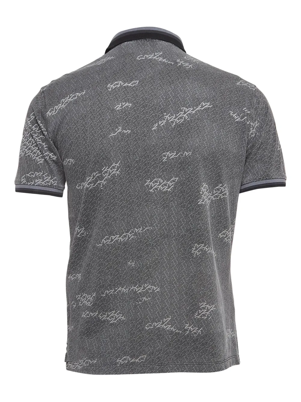 Emporio Armani Pre-Owned monogram-print polo shirt | Image 2